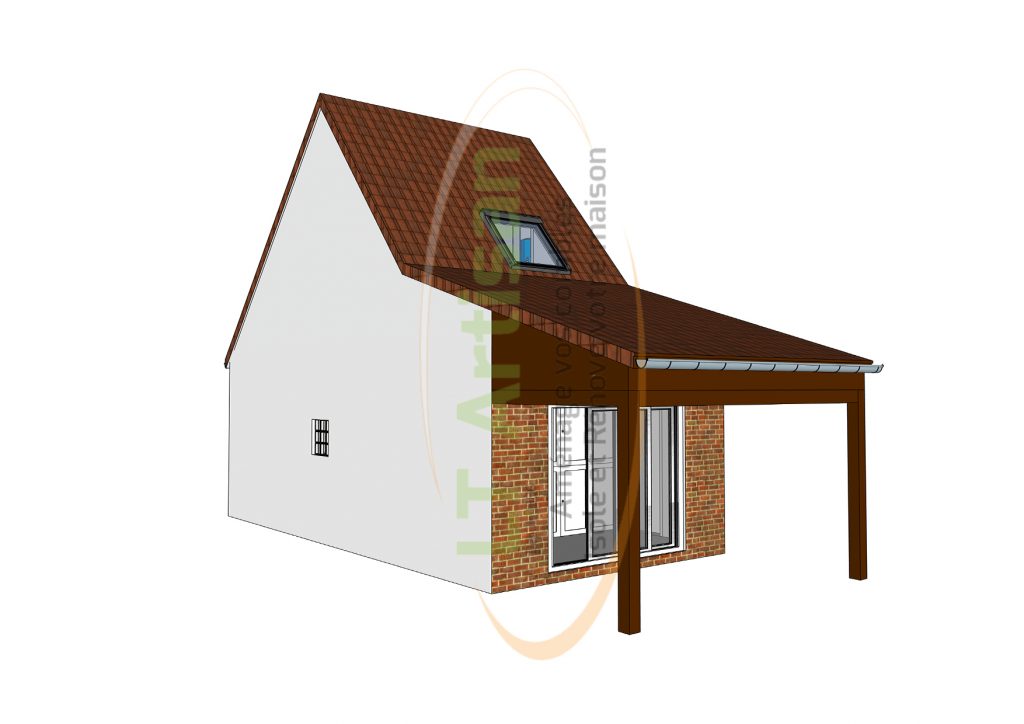 plan 3D aménagement de combles perdus dans les yvelines 78