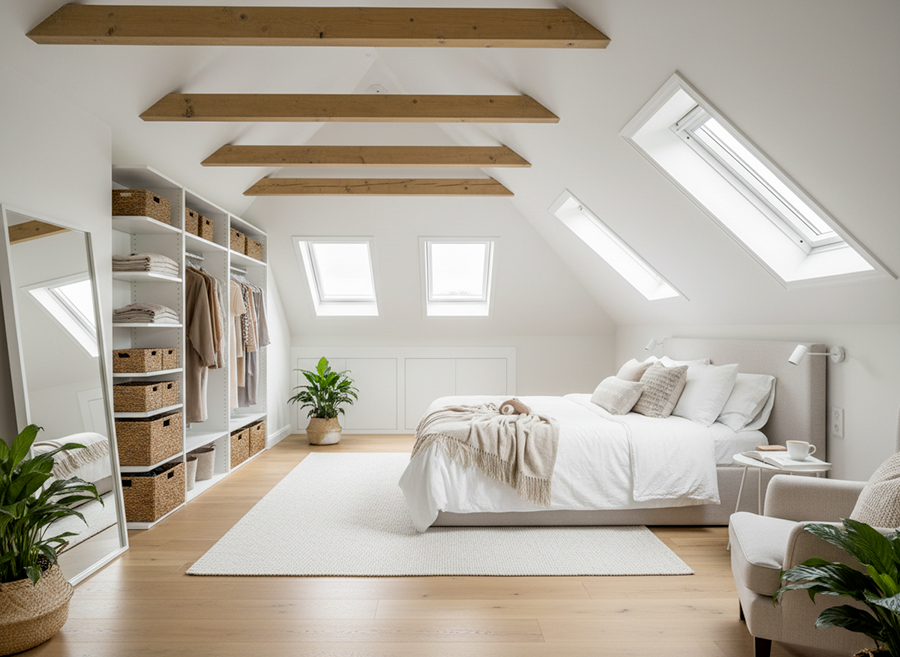 suite-parentale-02 aménagement de combles pour chambre parentale