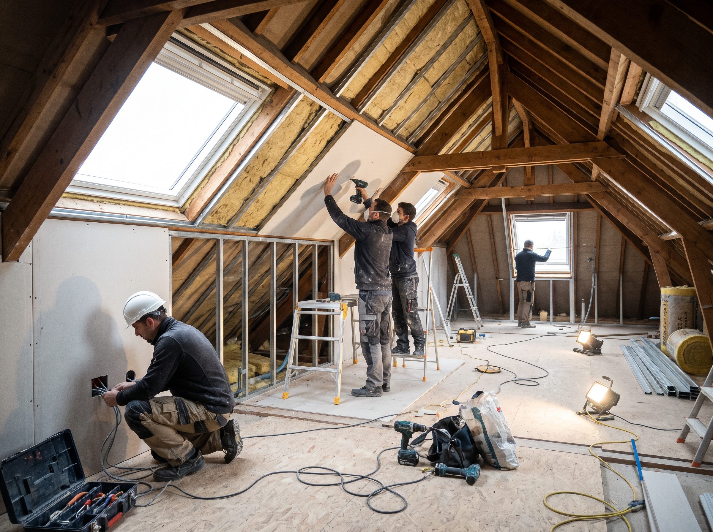 grenier-1 création d'une chambre sous les combles de votre maison